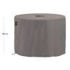 Šedý ochranný obal na kulatý zahradní stůl Kave Home Iria 130 cm -fv-interier-25
