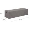 Šedý ochranný obal na zahradní lehátko Kave Home Iria 205 x 75 cm