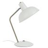 Bílá kovová stolní lampa Earny