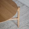 Dubový konferenční stolek ROWICO HOLTON 80 cm