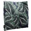 Zeleno modrý sametový polštář CXL Jungle 50 x 50 cm s motivem