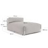 Zahradní modul Kave Home Square 101 x 165 cm