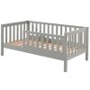 Šedá borovicová dětská postýlka Vipack Toddler 70 x 140 cm