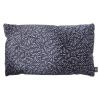 Modro bílý sametový polštář CXL Navy 65 x 40 cm s motivem