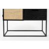 Černá lakovaná vinotéka s ratanovou výplní WLL GUUJI 80 x 38 cm -fv-interier-25