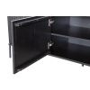 Černý borovicový TV stolek Gravia 150 x 44 cm