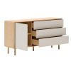 Jasanová komoda Kave Home Anielle 150 x 42 cm