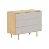 Jasanová komoda Kave Home Anielle 99 x 42 cm