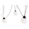 Opálově bílé skleněné závěsné světlo Dion Multi III.