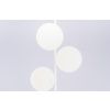 Bílá skleněná stojací lampa Bubbly 155 cm