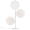 Bílá skleněná stolní lampa Bubbly