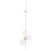 Bílé skleněné nástěnné světlo Bubbly 150 cm