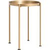 Zlatý kovový odkládací stolek Nollan 40 cm