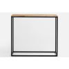 Dubový toaletní stolek Julia 100 x 30 cm s černou podnoží -fv-interier-25