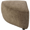 Hnědý manšestrový rohový modul ZUIVER HUNTER 60 x 100 cm, levý