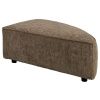 Hnědý manšestrový rohový modul ZUIVER HUNTER 60 x 100 cm, pravý