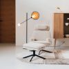 Černo zlatá kovová stojací lampa ZUIVER SIRIUS 141 cm -fv-interier-25