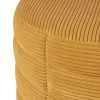 Hořčicově žlutý manšestrový taburet Somcasa Saul 40 cm -fv-interier-25