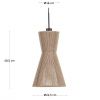 Přírodní jutové stínidlo Kave Home Crista 24,5 cm