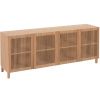 Dubová komoda Kave Home Beyla 180 x 42,5 cm
