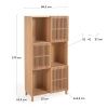 Dubová knihovna Kave Home Beyla 170 x 84,5 cm -fv-interier-25