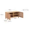 Dřevěná komoda Kave Home Beyla 98.5 cm