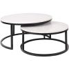 Set mramorových konferenčních stolků Lexington 76/91,5 cm