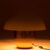 Bílo zlatá kovová stolní lampa J-line Mushroom L -fv-interier-25