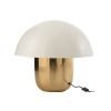 Bílo zlatá kovová stolní lampa J-line Mushroom L