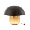 Černo zlatá kovová stolní lampa J-line Mushroom S -fv-interier-25