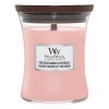 Střední vonná svíčka Woodwick, Pressend Blooms & Patchouli