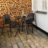 Černý plastový zahradní bistro stůl HOUE Nami 65 cm -fv-interier-25