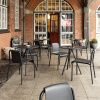 Černý plastový zahradní bistro stůl HOUE Nami 65 cm -fv-interier-25
