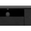 Černý jasanový TV stolek Darila 140 x 40 cm -fv-interier-25