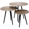 Set kovových odkládacích stolků Vittorio 32/40/48 cm