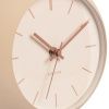 Pískově hnědé kovové stolní hodiny Haleen 21 cm -fv-interier-25