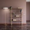 Krémově bílá kovová stojací lampa UMAGE ASTERIA 150 cm -fv-interier-25