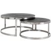 Dubový set konferenčních stolků Blackbone 74/91,5 cm