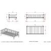 Borovicová postel Vipack Fritz 90 x 200 cm