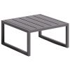 Černý kovový zahradní stolek Kave Home Comova 60 x 60 cm