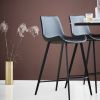 Tmavě šedá koženková barová židle DAN-FORM Hype 75 cm -fv-interier-25