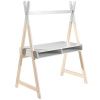 Bílý lakovaný psací stůl Vipack Kiddy 110 x 60 cm