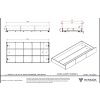 Bílá borovicová zásuvka k posteli Vipack Margrit 198,5 x 93,3 cm