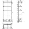 Bílá lakovaná knihovna Vipack Erik 205 x 87 cm