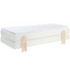 Bílá lakovaná stohovatelná postel Vipack Modulo Arrow 90 x 200 cm