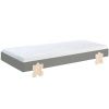 Šedá lakovaná stohovatelná postel Vipack Modulo Puzzle 90 x 200 cm