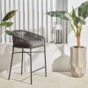 Černá pletená barová židle Kave Home Yanet 65 cm -fv-interier-25