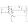 Bílá lakovaná dětská postel/pohovka Vipack Amori 90 x 200 cm