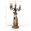 Hnědá stolní lampa Bold Monkey Proudly Crowned Panther 62 cm