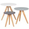 Set tří barevných odkládacích stolků Somcasa Lucio 48/40/30 cm